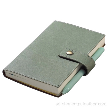 Hot Stamping Woven Pu Syntetläder Notebook Cover